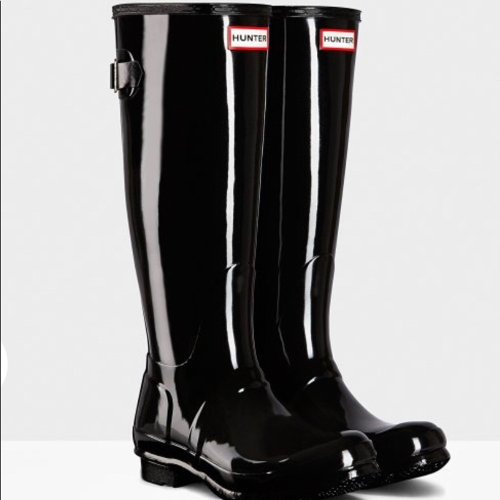 Hunter Tall Adjustable Gloss Rain Boots